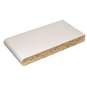 300mm Kayboard Laminated Bullnose Window Board, 3.05mm - White