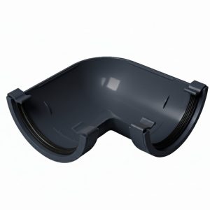 Kayflow Half Round 114mm 90° Angle - Anthracite Grey