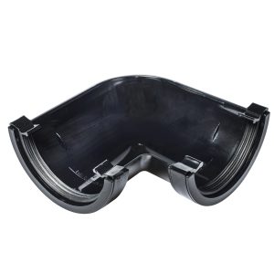 Kayflow Half Round 114mm 90° Angle - Black