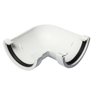 Kayflow Half Round 114mm 90° Angle - White