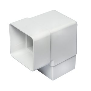 Kayflow 65mm Square 92.5° Offset Bend - White