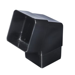 Kayflow 65mm Square 112.5° Offset Bend - Black