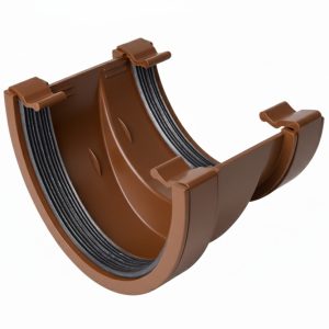 Kayflow Round 114mm to Deepflow 114mm Gutter Adaptor - Brown