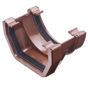 Kayflow Round 114mm to Square 117mm Gutter Adaptor - Brown