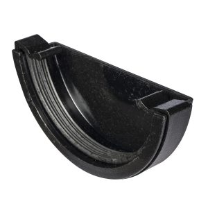 Kayflow Half Round 114mm External Stopend - Cast Iron