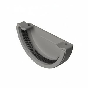 Kayflow Half Round 114mm External Stopend - Grey