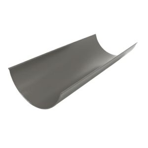 Kayflow UPVC Half Round Guttering 4m - Grey