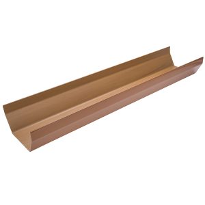 Kayflow UPVC Square Guttering 4m - Caramel