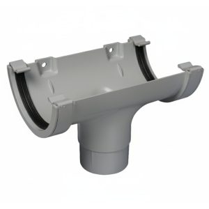 Kayflow Half Round 114mm Running Outlet - Grey