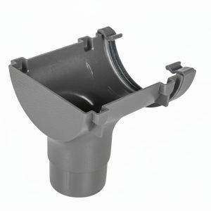 Kayflow Half Round 114mm Stopend Outlet - Grey