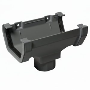 Kayflow Square 117mm Running Outlet - Anthracite Grey