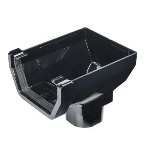Kayflow Square 117mm Stopend Outlet - Black
