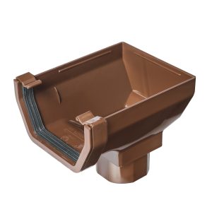 Kayflow Square 117mm Stopend Outlet - Brown
