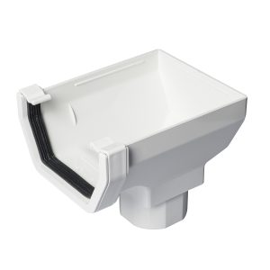 Kayflow Square 117mm Stopend Outlet - White