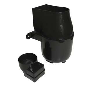 Kayflow Rainwater Diverter & Leaf Trap - Black