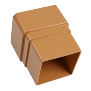Kayflow 65mm Square Pipe Socket - Caramel