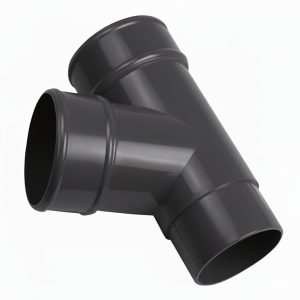 Kayflow 68mm Round 112.5° Offset Branch - Anthracite Grey