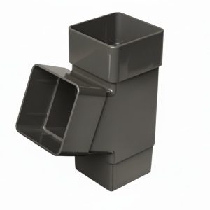 Kayflow 65mm Square 112.5° Offset Branch - Anthracite Grey