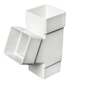 Kayflow 65mm Square 112.5° Offset Branch - White