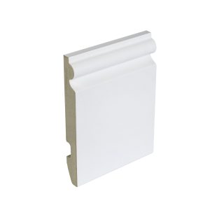 144mm Kayboard Laminated Torus Skirting , 4.4m - White