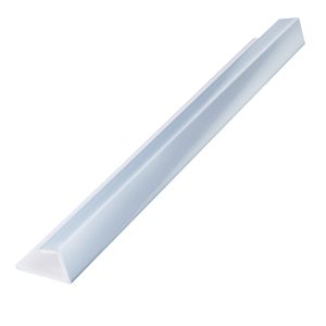 Zest 10mm Wall Panel End Cap 2.4m - Chrome