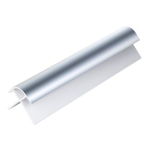 Zest 10mm Wall Panel External Corner 2.4m - Chrome