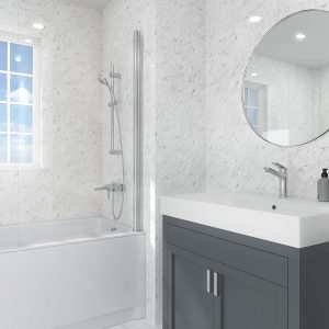 Zest Wall Panel 1000 x 2400mm - White Marble