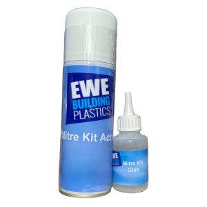 EWE Mitre Kit Two Part 50g Adhesive 200ml Activator