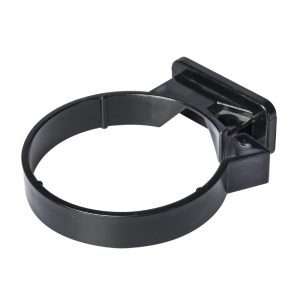 Kayflow 68mm Round Concealed Fixing Pipe Clip - Black