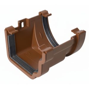 Kayflow Ogee 120mm to Deepflow 114mm Gutter Adaptor - Brown