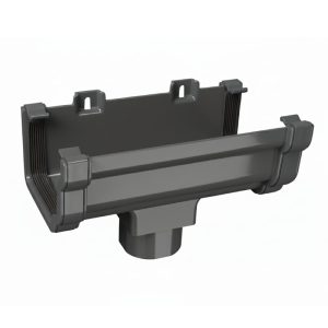 Kayflow Ogee 120mm Running Outlet - Anthracite Grey