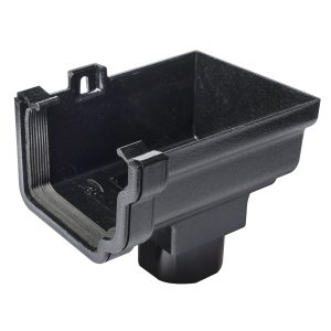 Kayflow Ogee 120mm Right Hand Stopend Outlet - Cast Iron