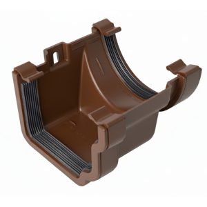 Kayflow Ogee 120mm to Round 114mm Gutter Adaptor - Brown