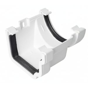 Kayflow Ogee 120mm to Round 114mm Gutter Adaptor - White