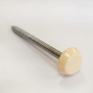 40mm x 2mm POLYTOPS® Pins (Box of 250) A4 Stainless Steel - Cream