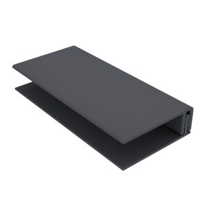 Durasid 3m Two-Part PVC Edge Trim - Anthracite Grey