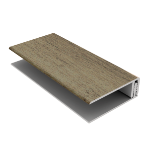 Durasid 3m Two-Part PVC Edge Trim - Grey Cedar