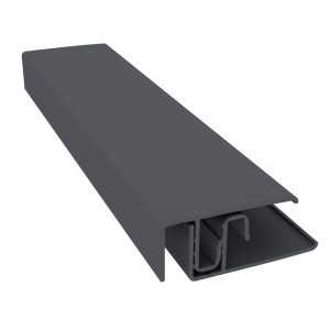 Durasid 3m Two-Part Aluminium Edge Trim - Anthracite Grey