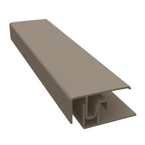Durasid 3m Two-Part Aluminium Edge Trim - Beige Grey