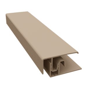 Durasid 3m Two-Part Aluminium Edge Trim - Grey Beige