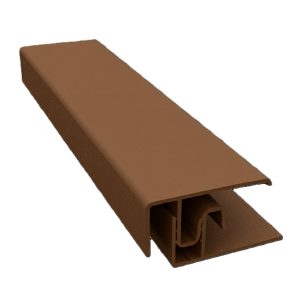 Durasid 3m Two-Part Aluminium Edge Trim - Clay Brown