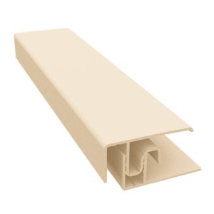 Durasid 3m Two-Part Aluminium Edge Trim - Light Ivory