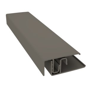 Durasid 3m Two-Part Aluminium Edge Trim - Quartz Grey