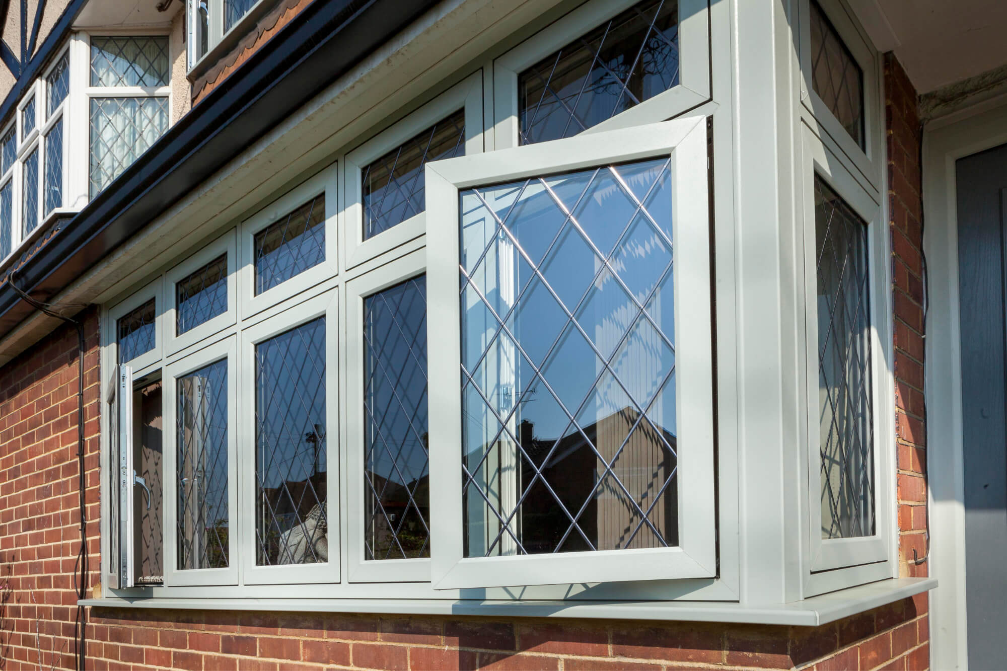 Agate Grey Flush Casement Bay Window Detail