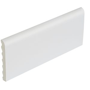 45mm x 6mm Concord PVC Castellated Architrave, 5m - White