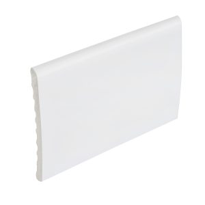 70mm x 6mm Concord PVC Castellated Skirting, 5m -  White