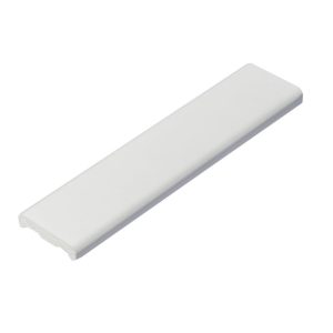 25mm x 6mm Concord PVC Dee Mould, 5m - White Foil