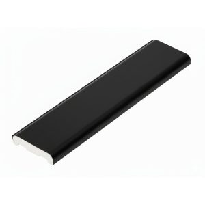 25mm x 6mm Concord PVC Dee Mould, 5m - Smooth Black