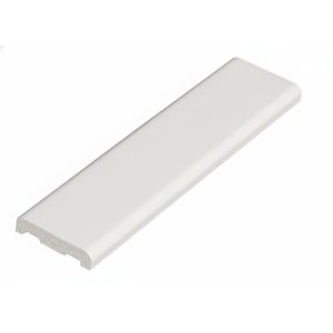 25mm x 6mm Concord PVC Dee Mould, 5m - White