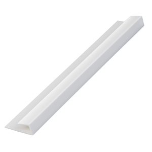 Zest 5mm Wall Panel End Cap 2.6m - White